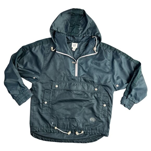 Vtg GAP Anorak Jacket Windbreaker Mens S Half Zip Front Pocket Thick 90s Y2K - Picture 1 of 7